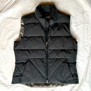 Vintage Eddie Bauer down filled gray puffer vest